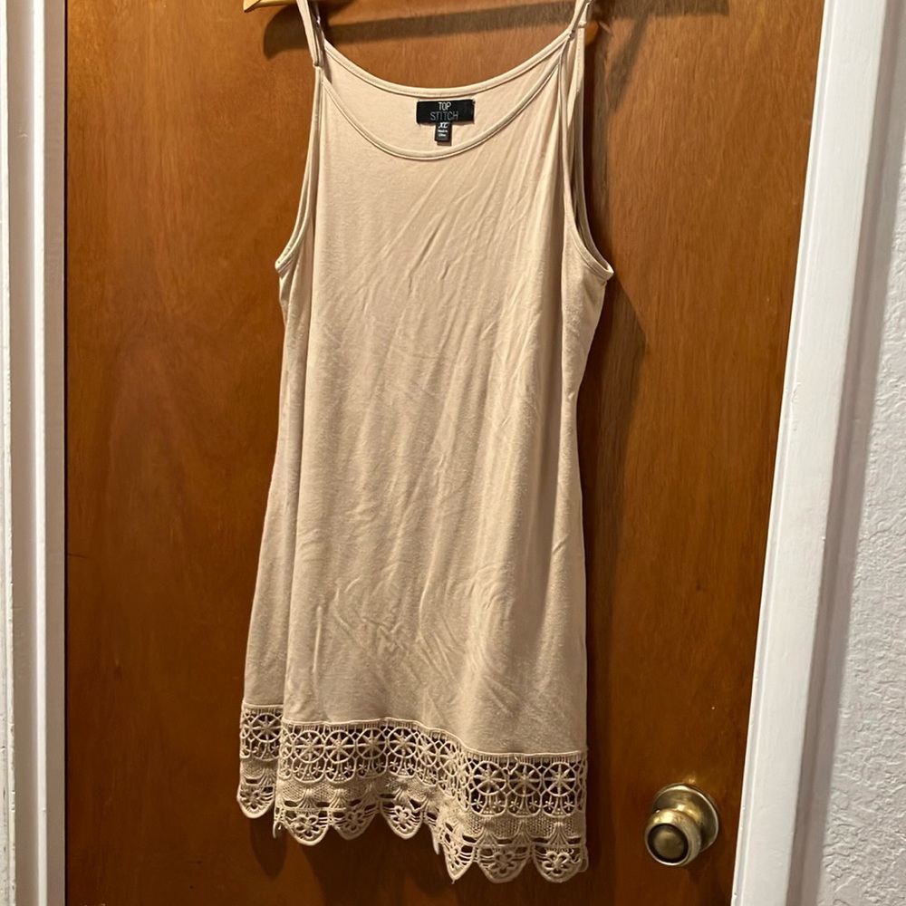 Top Stitch - Long Cami with Lace